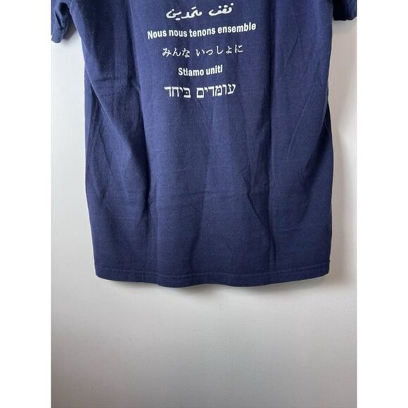 NYU New York University T-Shirt BlueCollegiate American Flag Vintage 2001 Small - Picture 9 of 10